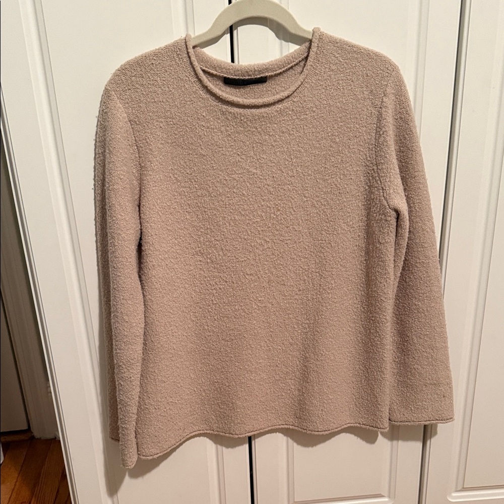 Jenni Kayne Marino Wool Cream Crew Neck Sweater